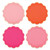 Foil Round Scalloped Paper Plates - Multicolored - 8ct