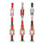 Long Nutcracker Shaped Candle - Set of 3