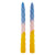 Tapered Candle - Light Blue-Pink-Yellow