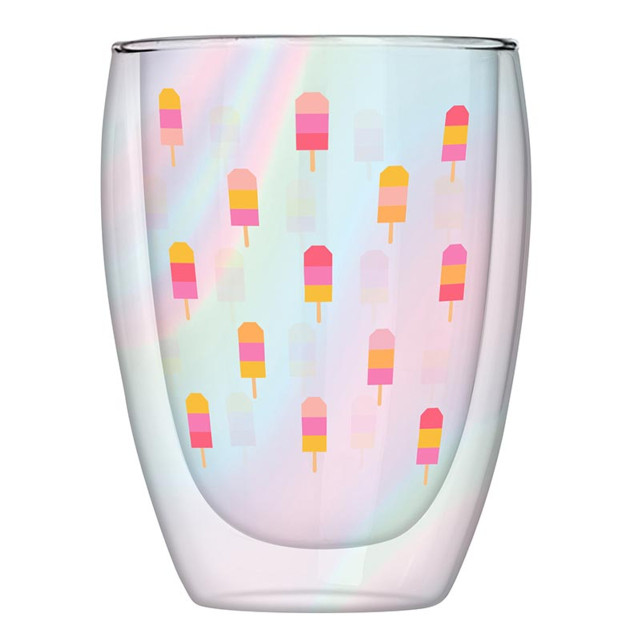 Glass DOF with Lid and Straw - Flamingo Pattern - [Wholesale]Slant  Collections