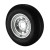 Kenda ST225/75R15 Loadstar Trailer Tire LRD on 6 Bolt Galvanized Spoke