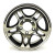 Sendel 14X5.5 5-Lug on 4.5" Aluminum T03 Trailer Wheel Black Inlay - T03-45545BM
