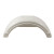 Fulton White Plastic Trailer Fender - 12" Tire Size - One Fender - 008542