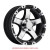 Sendel 15x6 5-lug on 4.5" Aluminum T08 Black Machined Lip and Spoke - T08-56545BMLS