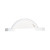 Fulton White Plastic Trailer Fender - 14" Tire Size - One Fender - 008574