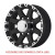 Sendel 16X6 8-Lug on 6.5" Aluminum T08 Trailer Wheel - Black with Machined Lip - T08-66867MBML