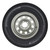 GlobalTrax ST205/75R15 GlobalTrax Trailer Tire LRD on 5 Bolt Silver Mod Wheel