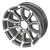 14x5.5 5-Lug on 4.5" RSR Aluminum Trailer Wheel - Silver Inlay