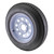5.30X12 Loadstar Trailer Tire LRC on 4 Bolt White Mod Wheel