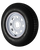 ST185/80D13 Loadstar Trailer Tire LRD on 5 Bolt White Spoke Wheel