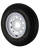 ST175/80R13 Loadstar Trailer Tire LRC on 5 Bolt White Mod Wheel