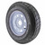 ST175/80R13 Globaltrax Trailer Tire LRC on 4 Bolt White Spoke Wheel