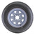 ST175/80R13 Globaltrax Trailer Tire LRD on 4 Bolt White Spoke Wheel