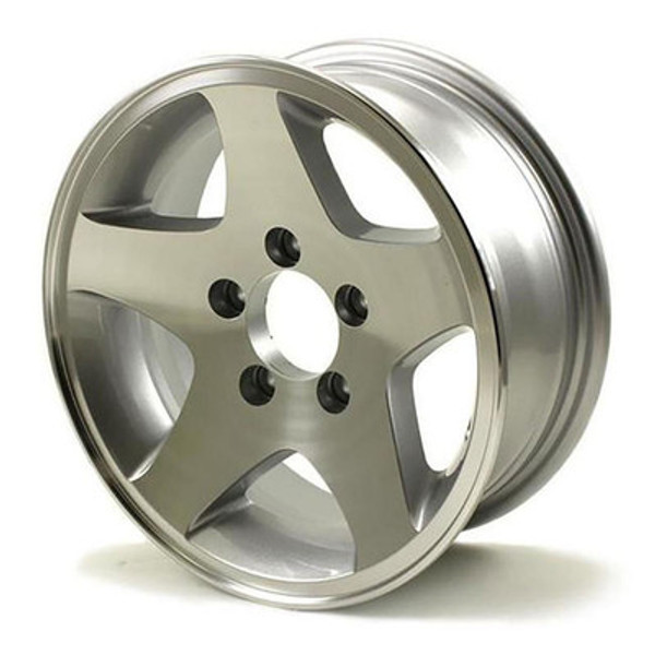 HiSpec 14X5.5 5-Lug on 4.5" Aluminum Series 04 Trailer Wheel - 445545