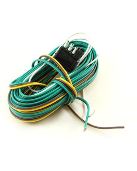 Maxem 4-Way Trailer Connector With 26' Lead Wire & 38" Ground Wire