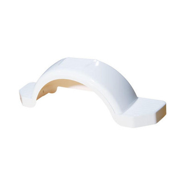 Fulton White Plastic Trailer Fender - 14" Tire Size - One Fender - 008574