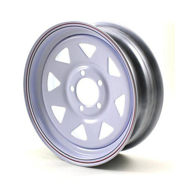 Dexstar 15X5 5-Lug on 4.5" White Spoke Trailer Wheel (OOS)
