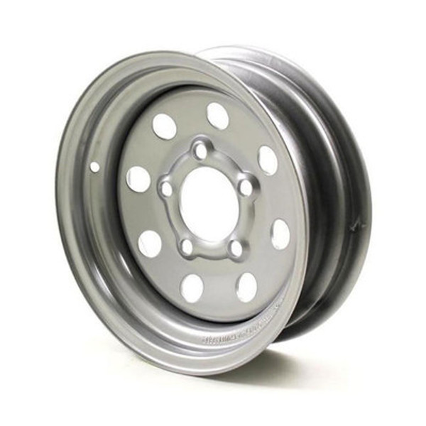 12X4 5-Lug on 4.5" Silver Mod Trailer Wheel - AM