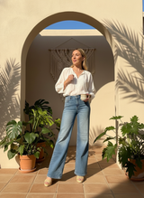 HIGHT RISE WIDE LEG DENIM