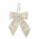 VELVET FABRIC BOW