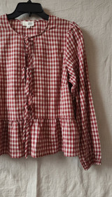 LONG SLEEVE FRONT BOWS CLOSURE BLOUSE