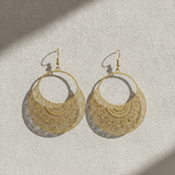 BOHO FILIGREE METAL DROP EARRING