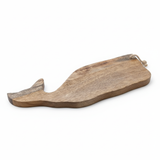 WHALE CHEESE CUTTING BOARD-MANGO WOOD