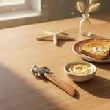 DECORATIVE SEA TURTLE WOODEN SPREADER KNIFE COASTAL KITCHEN DECOR