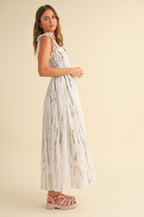 TIE DYE PRINTED MAXI DRESS