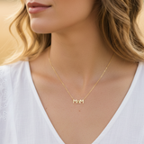 18K GOLD DIPPED PAW PRINT DOG MOM PENDANT DAINTY NECKLACE