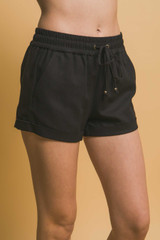 MID RISE LINEN SHORT