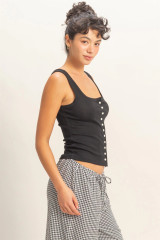 POINTELLE SCOOP NECK TANK TOP