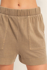RELAXED ELASTIC FRONT POCKETS SHORT