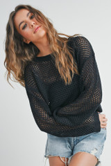 LONG SLEEVE SEE THROUGH TOP (Updating)