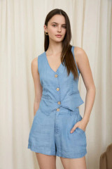 HIGH WAIST POCKETS SHORT
