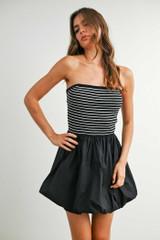 BUBBLE HEM MINI DRESS (Updating)