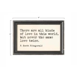 WOOD FRAMED WALL DECOR WITH SAYING