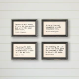 WOOD FRAMED WALL DECOR WITH SAYING