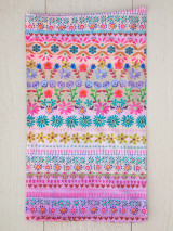 FULL BOHO BANDEAU HEADBAND - CREAM BORDER