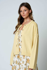 RAW EDGE EXPOSED SEAM BUTTON CARDIGAN (Updating)