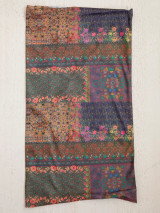 FULL BOHO BANDEAU HEADBAND - DARK PATCHWORK