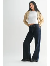 HIGH RISE FULL LENGTH STRAIGHT DENIM