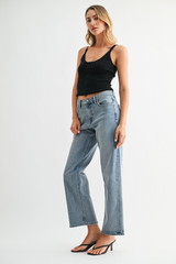 MED RISE JB COLLECTION SELVAGE JEANS DENIM