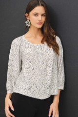 DITSY BUTTON UP PEASANT TOP (Updating)