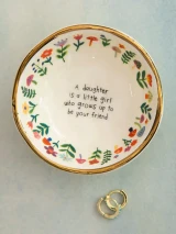 CERAMIC GIVING TRINKET BOWL - DAUGHTER FRIEND