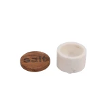 MARBLE SALT & PEPPER POT SET