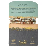 NATURAL GEMSTONE WRAP BRACELET AND NECKLACE CONVERTIBLE