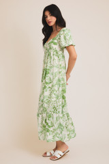SUMMER FLORAL PRINT MAXI DRESS