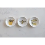 DISH WITH BEES AND HONEY