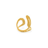 WATER RESISTANT GOLD ADJUSTABLE RING